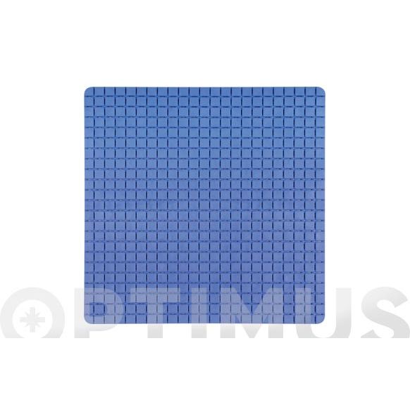 ANTIDESLIZANTE BA&Ntilde;ERA QUADRO 54X54 AZUL H2O