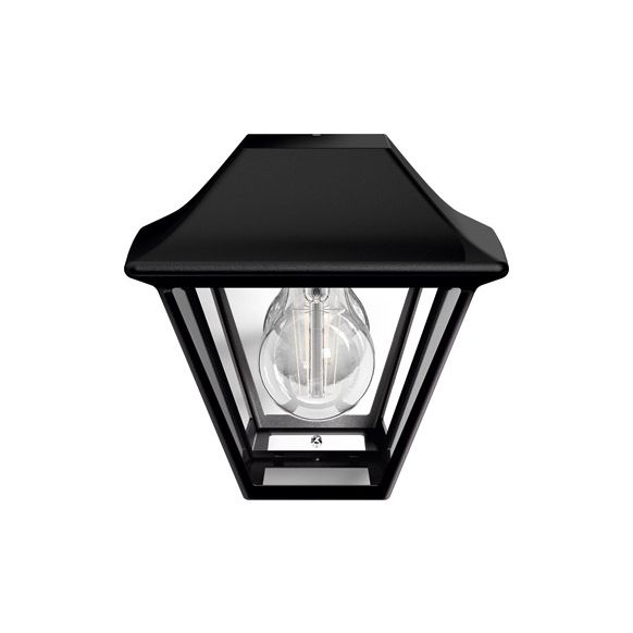 APLIQUE ALPENGLOW NEGRO IP 44 SIN BOMBILLA