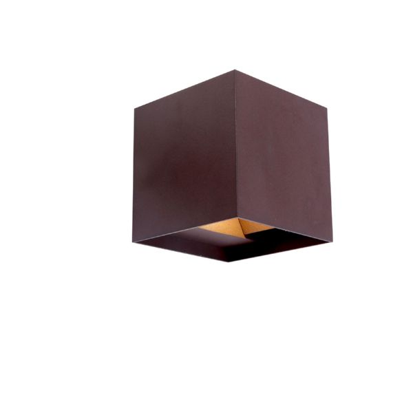 APLIQUE EXTER. 13,6X10X11,7CM LED 5W 4000K IP54 MET ACERO CO