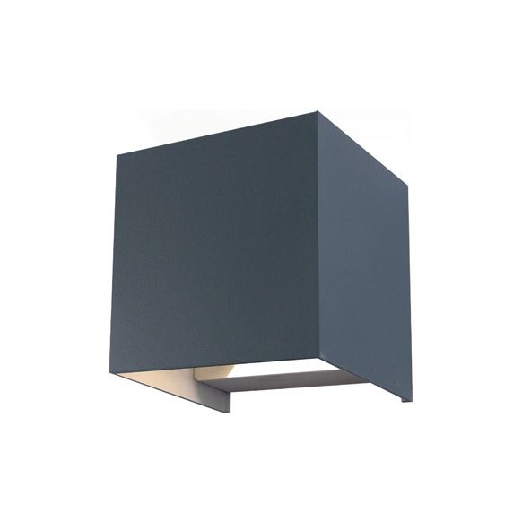 APLIQUE EXTER. 13,6X10X11,7CM LED 5W 4000K IP54 MET ANTR. OP