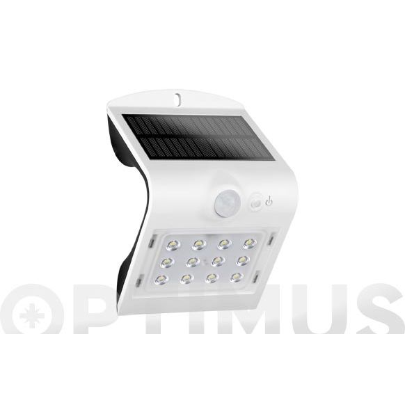 APLIQUE SOLAR CON SENSOR 220 LM BLANCO