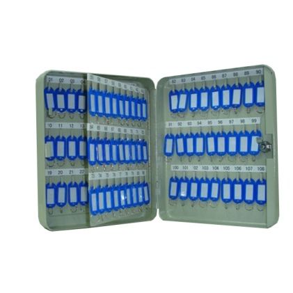 ARMARIO LLAVERO 108 LLAVES METALICO GRIS 34 X 24 X 8 CM KYLATE