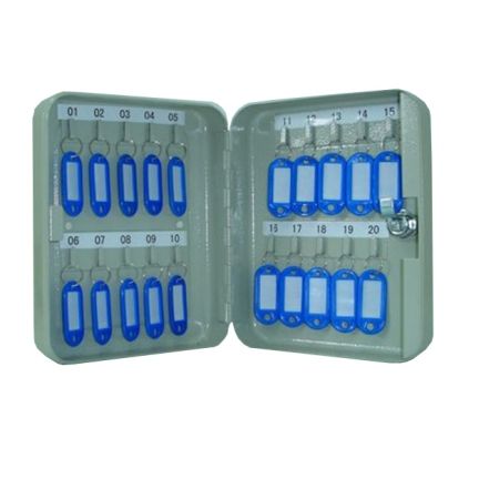 ARMARIO LLAVERO 20 LLAVES GRIS METALICO KYLATE