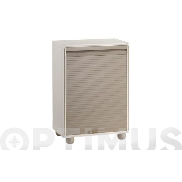 ARMARIO MODULO PERSIANA TAUPE 91X62,5X35 CM QF+