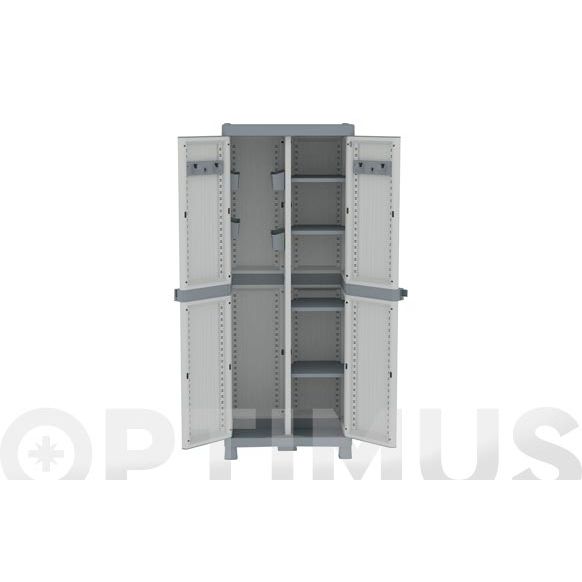 ARMARIO RESINA ESCOBERO WAVE GRIS 70X43,8X181,8 CM