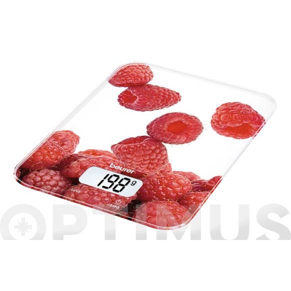 BALANZA DIGITAL DE COCINA BEURER CON BOTONES T&Aacute;CTILES