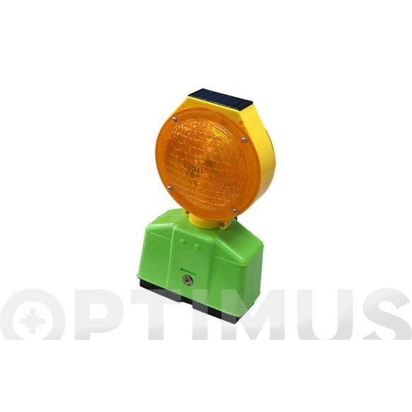 BALIZA SE&Ntilde;ALIZACION INTERMITENTE LED AMBAR SOLAR 