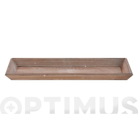 BANDEJA MADERA NATURAL 40 X 14 CM QF+