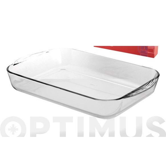 BANDEJA VIDRIO RECTANGULAR 40X27X6 CM