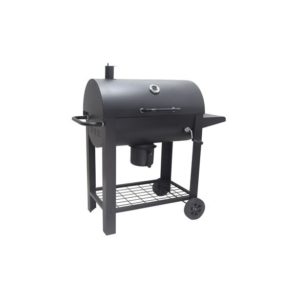 BARBACOA CARBON BARRIL CON MESA AUXILIAR 116 X 58 X 118 CM