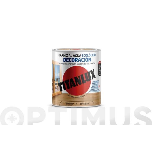 BARNIZ ECOL&Oacute;GICO INCOLORO BRILLANTE 750 ML TITANLUX