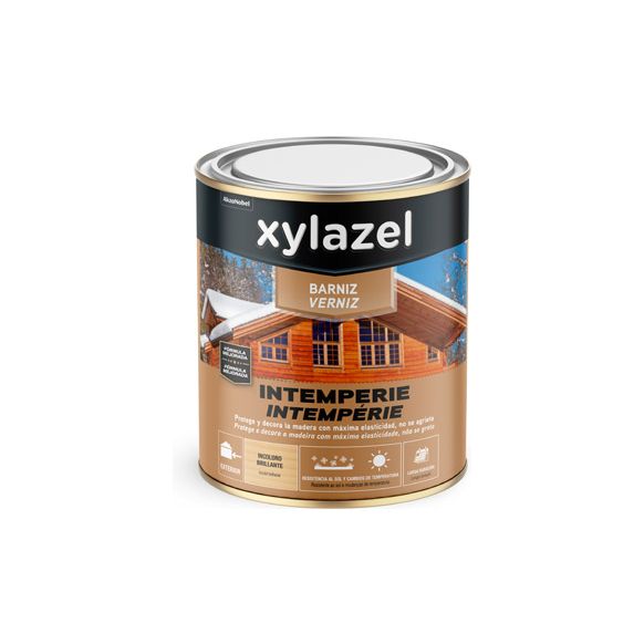 BARNIZ SINTETICO EXTERIOR INTEMPERIE BRILLANTE 750 ML INCOLORO