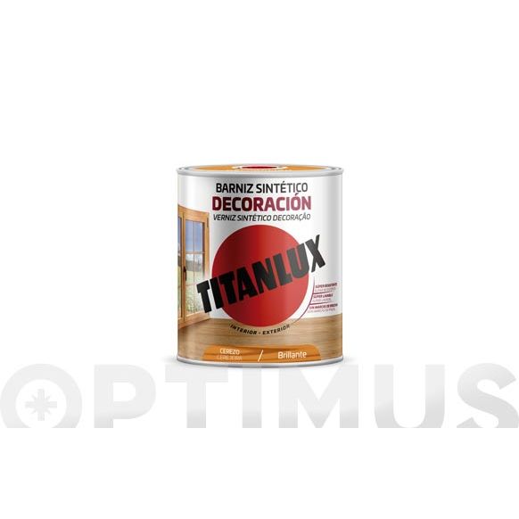 BARNIZ SINT&Eacute;TICO TINTADO CEREZO BRILLANTE 250ML TITANLUX