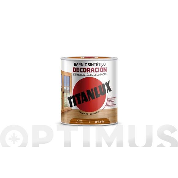 BARNIZ SINT&Eacute;TICO TINTADO NOGAL BRILLANTE 250 ML TITANLUX