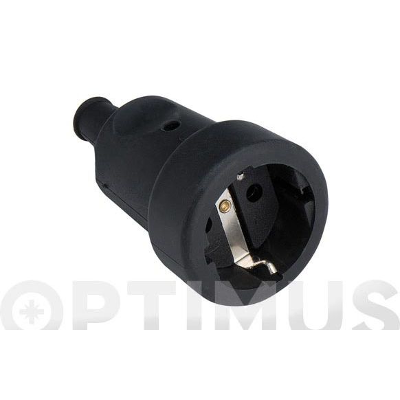 BASE GOMA NEGRA AEREA 2 POLOS TT 16 A 250 V FAMATEL 