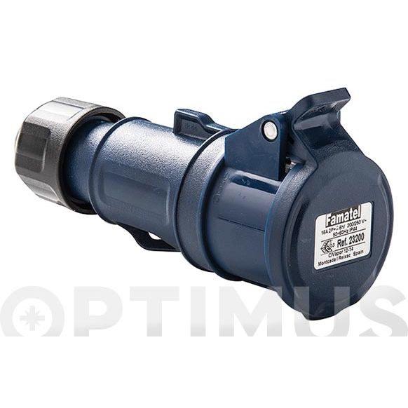 BASE AEREA 2P+T 16A 220+240V IP44 - REF: 23200 CETAC FAMATEL
