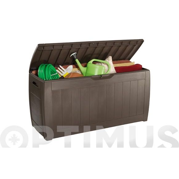 BAUL JARDIN HOLLYWOOD MARRON 270 LT. 117 X 45 CM KETER