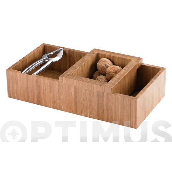BOL  +CASCANUECES RECTANGULAR DE BAMBU 21829 VALVI