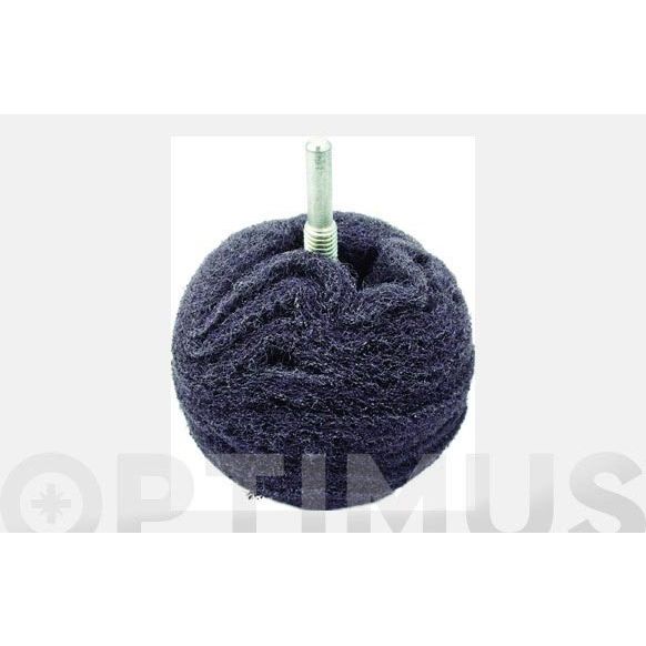 BOLA PULIR METALES &Oslash; 75 MM GRIS PULIDO FINO QF+