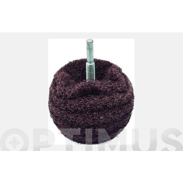 BOLA PULIR METALES &Oslash; 75 MM MARRON PULIDO GRUESO QF+