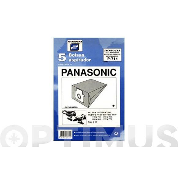 BOLSA ASPIRADOR PANASONIC MCE-7000 5 UNIDADES