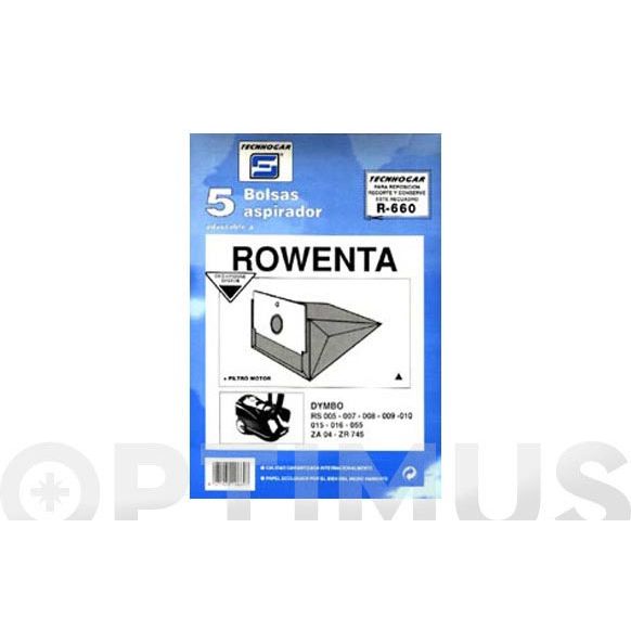 BOLSA ASPIRADOR ROWENTA DYMBO 5 UDS 