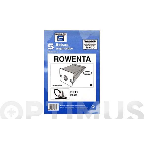 BOLSA ASPIRADOR ROWENTA NEO 5 UDS