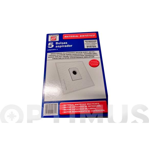 BOLSA ASPIRADOR SOLAC 901-903-401-897 915725 - 5U ERSA