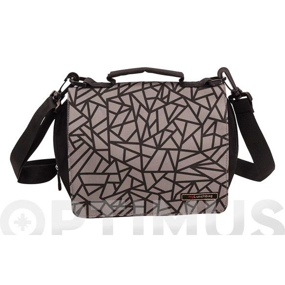 BOLSA PORTA ALIMENTOS SMART MOSAICO NEGRA