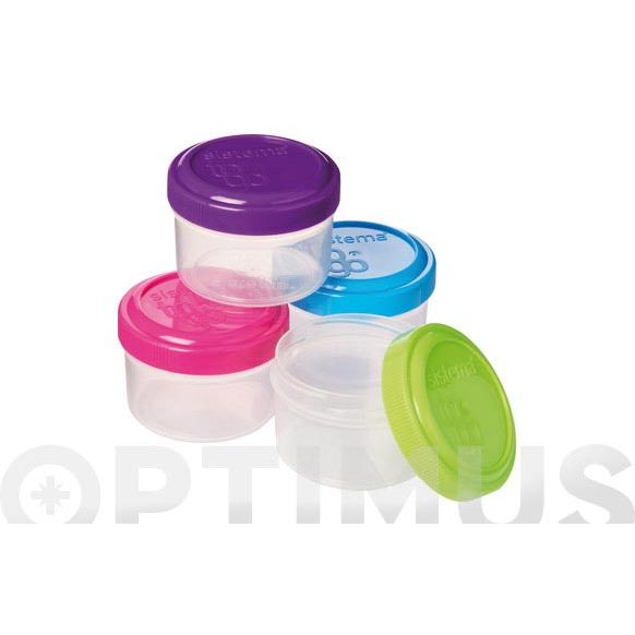 BOTE HERMETICO TO GO (SET 4 PZAS) 21470-35 ML PENGO
