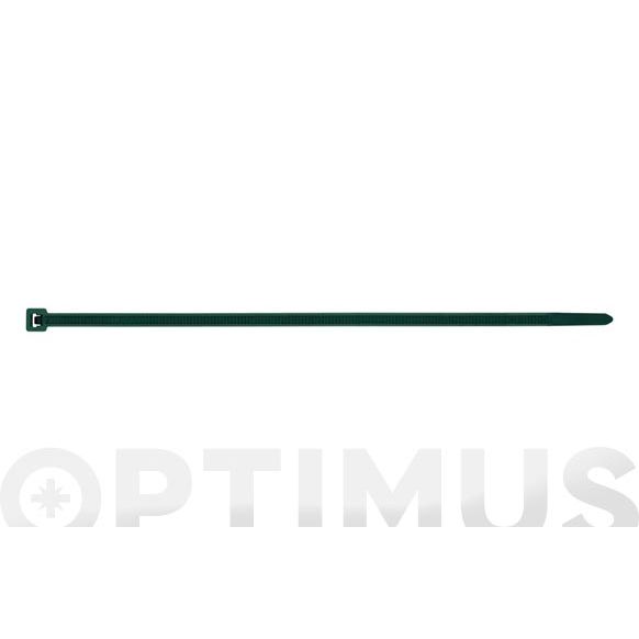 BRIDAS NYLON VERDE 4.5 X 280 MM PAQ 100