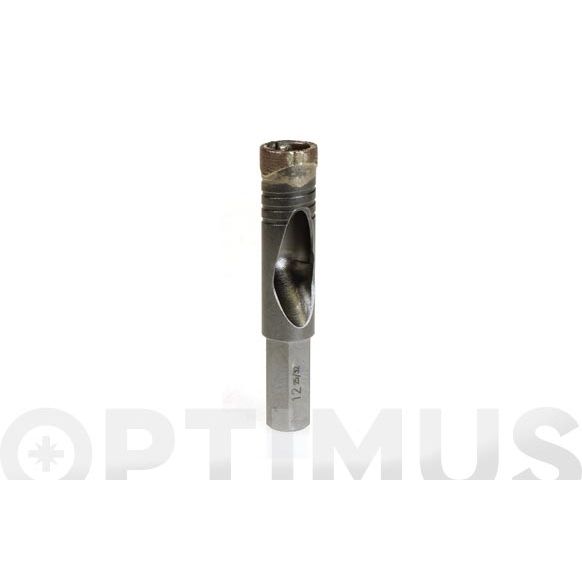 BROCA CORONA DIAMANTE 12 MM MANGO HEXAGONAL IRONSIDE