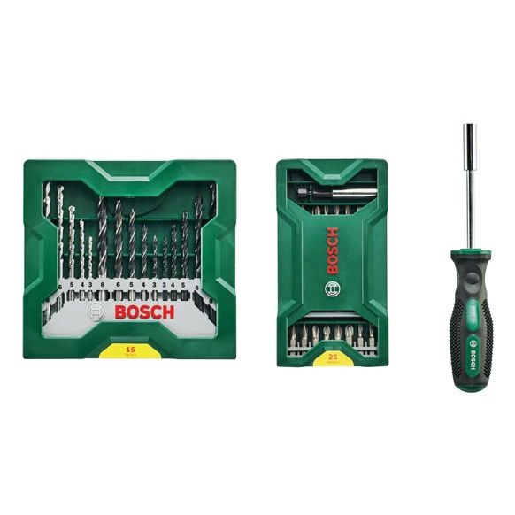 BROCAS Y PUNTAS SET 25 + 15 + MANGO ATORNILLADOR GRATIS (41 PIEZAS) BOSCH