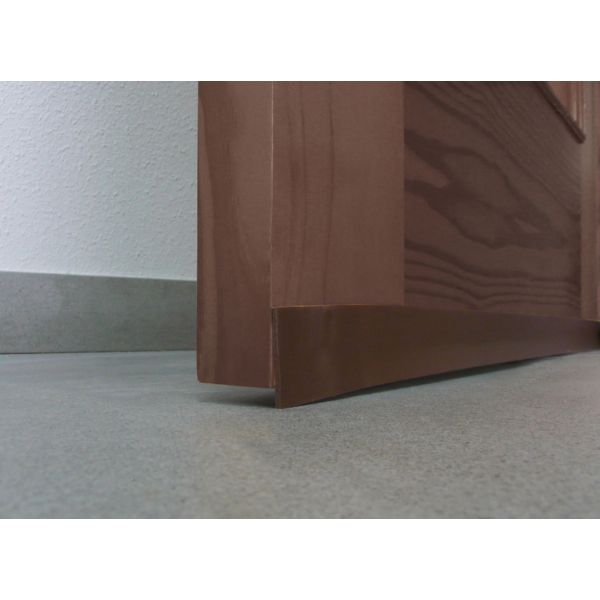 BURLETE BAJO PUERTA ADHESIVO PVC 40 MM X 1 M MARRON