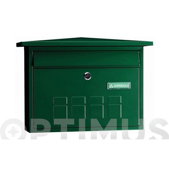 BUZON DECO ACERO VERDE  275x360x80 ARREGUI