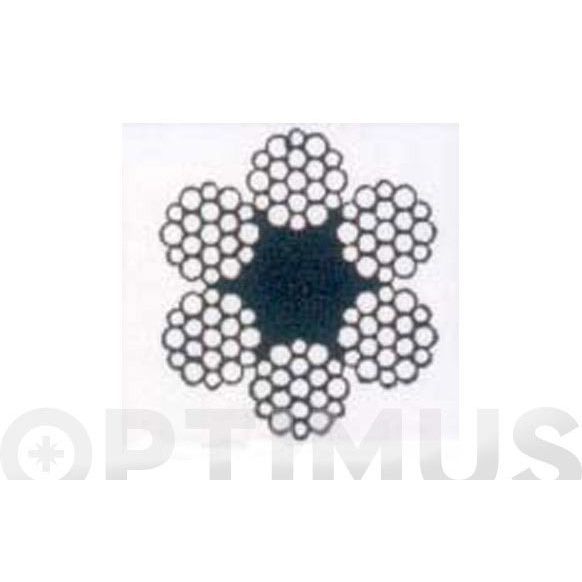 CABLE ACERO 6X19+1 DIAM 10 MM 15 MT CURSOL