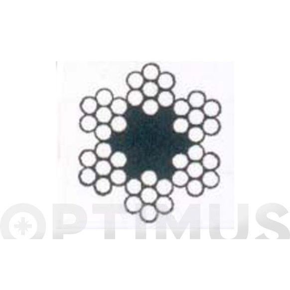 CABLE ACERO 6X7+1 DIAM 2 MM 50 MT CURSOL