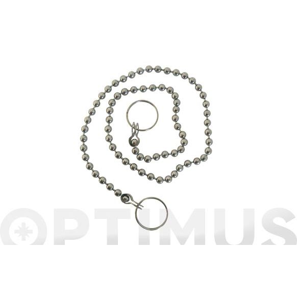 CADENA BOLAS BIDE LAVABO (BL) 3,2MM 25CM  EN TROZOS .