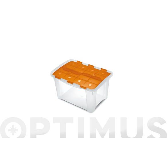 CAJA MULTIUSOS 25 LITROS TRANSPARENTE HOME-BOX