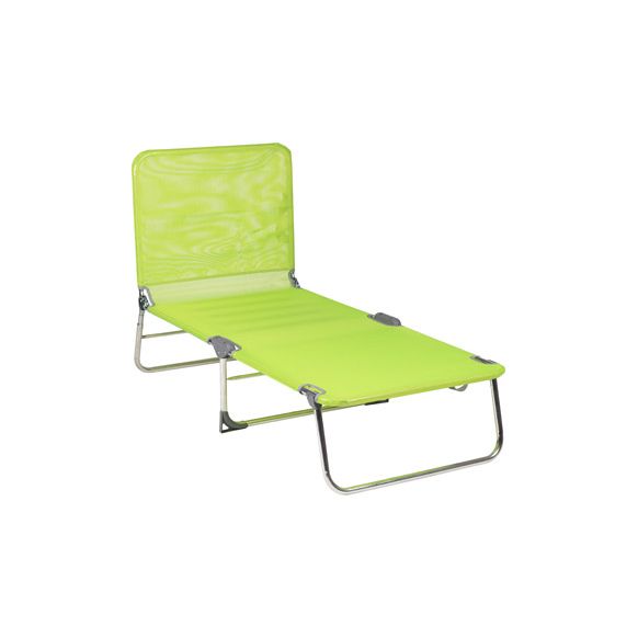 CAMA PLAYA MULTIFUNCION CON ASA ALUMINIO FIBRELINE PISTACHO