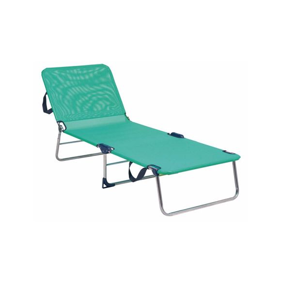 CAMA PLAYA MULTIPOSICION CON ASA ALUMINIO FIBRELINE AZUL