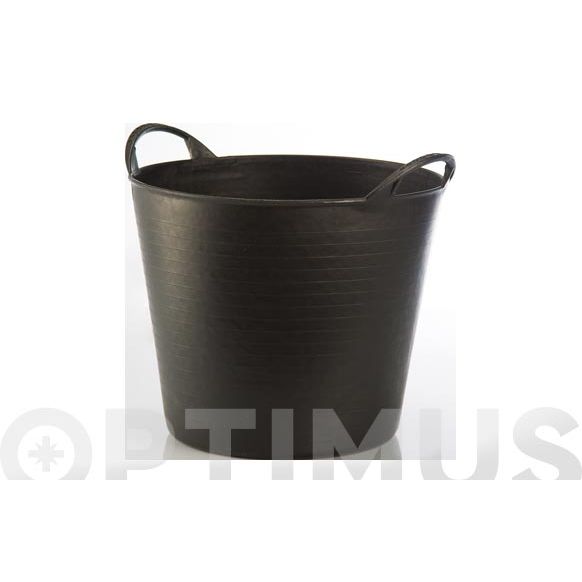CAPAZO PLASTICO FLEXIBLE MULTIUSOS 26 LT  NEGRO 