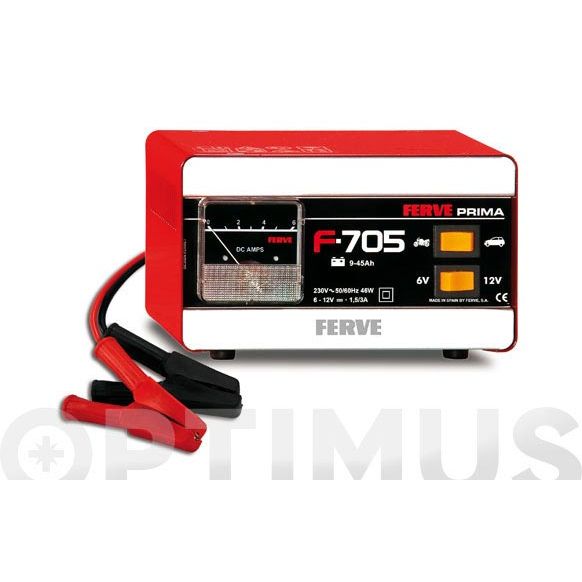 CARGADOR BATERIA PRIMA 6V/12V 1,5-3A FERVE