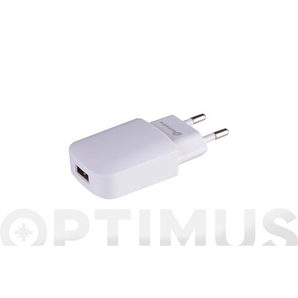 CARGADOR DE CARGA R&Aacute;PIDA CON 1 PUERTO USB (1A) ELECTRALINE
