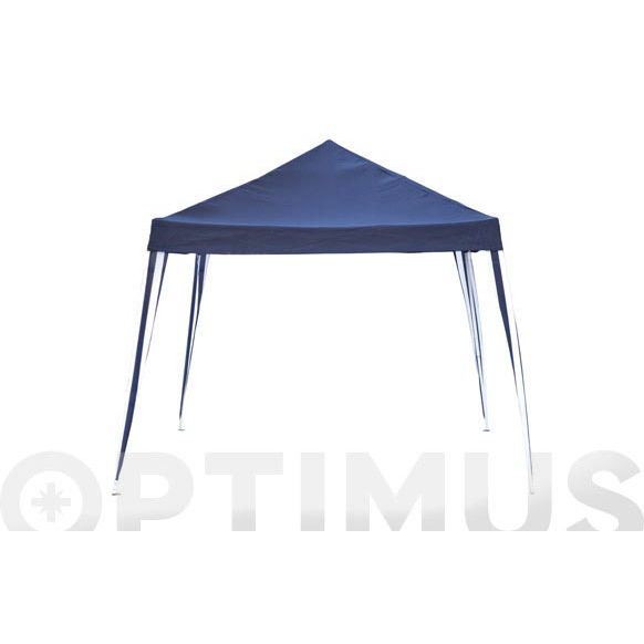 CARPA PLEGABLE METALICA 2.4X2.4 M AZUL QF+