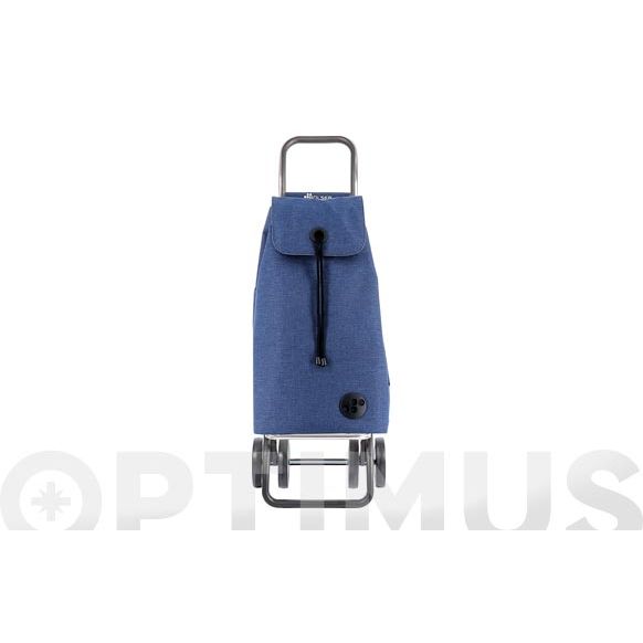 CARRO COMPRA DOS RUDAS + 2 DOBLE PLEGADO AZUL NATURAL ROLSER