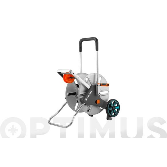CARRO PORTAMANGUERA METALICO AQUAROLL L SIN MANGUERA GARDENA