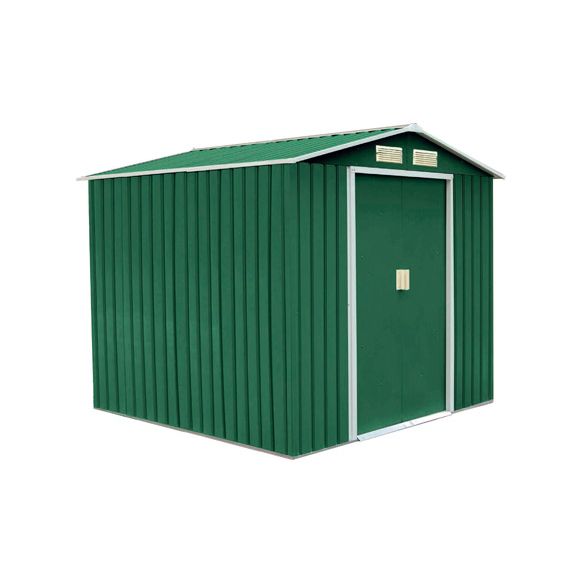 CASETA METALICA 10.98 M2 340 X 319 X 210 CM VERDE