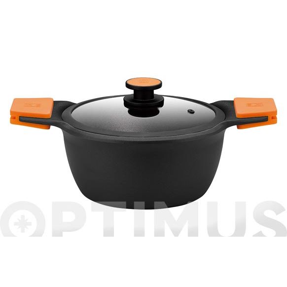 CAZUELA ALTA ALUMINIO FUNDIDO EFFICIENT PLUS 24 CM - INDUCCI&Oacute;N BRA .