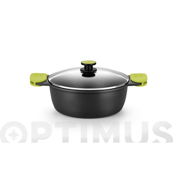 CAZUELA ALTA ALUMINIO FUNDIDO FOODIE 28 CM INDUCCION BRA .